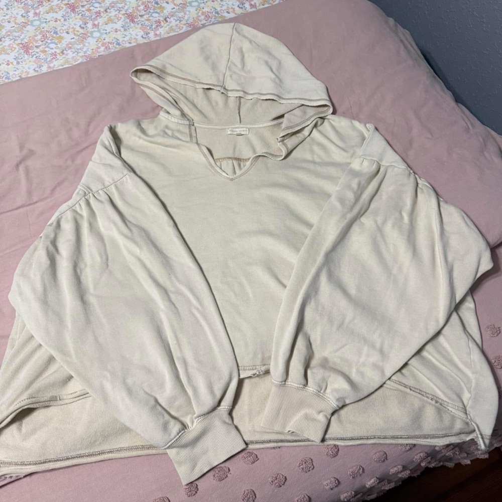 Gilded Intent Cream Hooded Sweater